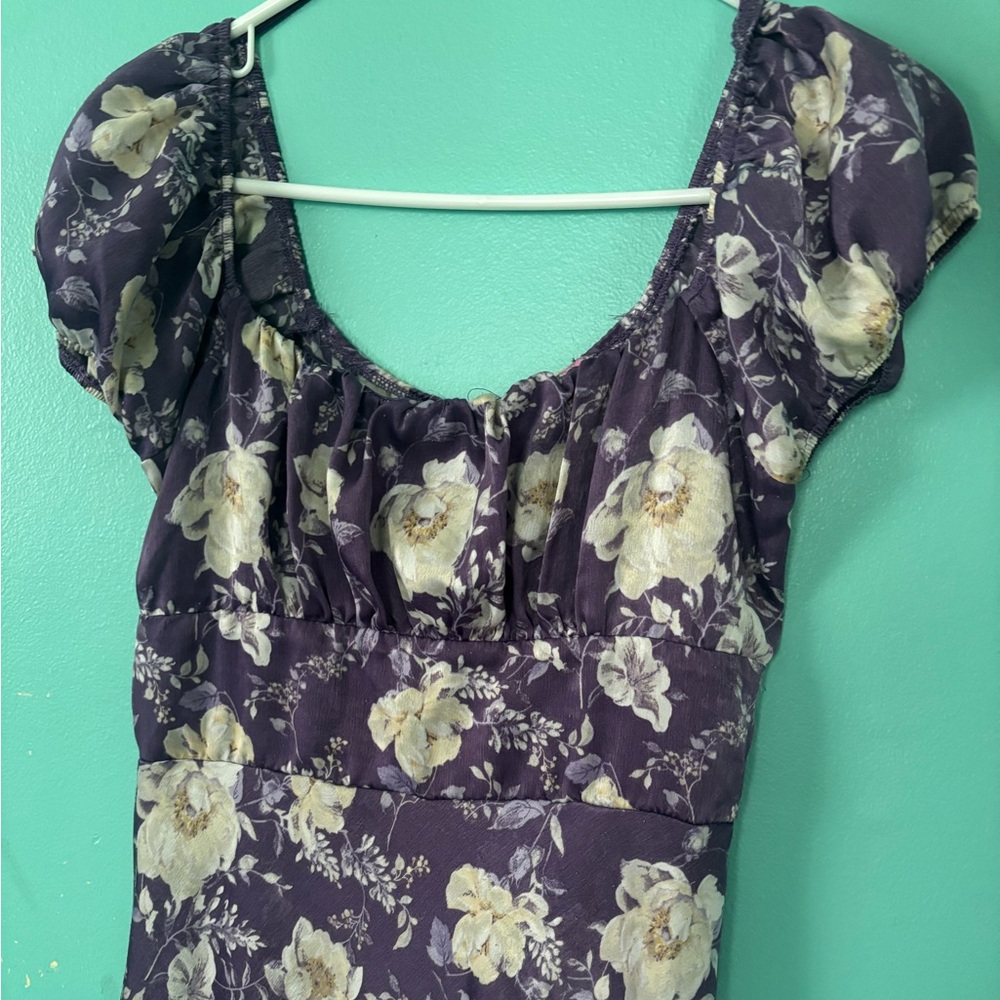 Francescas Purple Floral Dress